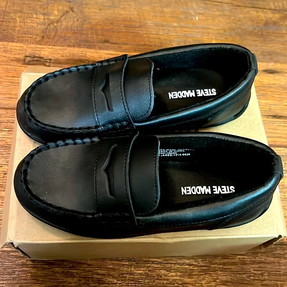 Steve Madden Jared Loafers Leather Dress Slip On Classic Loafers Designer Sz 12T
